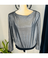 4TH &amp; RECKLESS Liberty Metallic Bodysuit Color: Metallic  Size: XL (12/1... - $39.66 CAD
