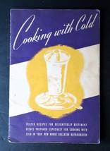 Vtg Norge Rollator Refrigerator Cooking with Cold Recipes Book Odd Menu ... - $14.99