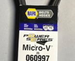 NAPA Auto Parts 25 081348HD V-Ribbed Belt (Heavy Duty) K08 1-3/32&quot; X 135... - £37.84 GBP