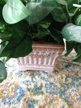 beautiful potted silk plant 1 ft tall in ceramic pot - $49.99