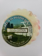 Yankee Candle Clean Cotton Tart Wax Potpourri Vintage Rare Retired HTF - £13.42 GBP