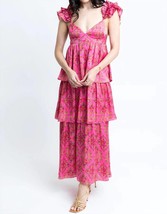 Karlie floral ruffle maxi dress in Pink - $89.00