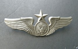 AIR FORCE ENLISTED SENIOR AIRCREW WINGS LAPEL JACKET PIN BADGE 3 INCHES - £5.89 GBP
