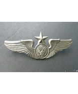 AIR FORCE ENLISTED SENIOR AIRCREW WINGS LAPEL JACKET PIN BADGE 3 INCHES - £5.83 GBP