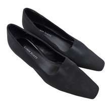 Karen Scott Womens Shoes Size 7 Black Fabric Pumps Daphne Heels Dressy C... - $17.82