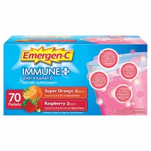 Emergen-C Immune+ System Support Dietary Supplement Drink Mix With Vitamin D- 10 - £53.87 GBP