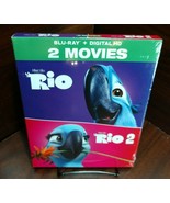 Rio 1 &amp; 2 (Blu-ray) Slipcover-Brand NEW (Sealed)-Free Shipping with Trac... - $20.88