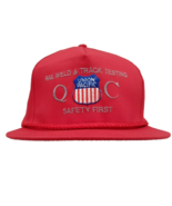 Q C Safety Vintage Union Pacific Trucker Red Hat Cap Adjustable Snap Bac... - €9,88 EUR