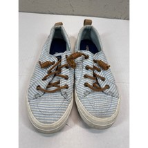 Sperry Shoes Womens Crest Vibe Sneakers White Blue Casual Size 6.5 - $465.54 MXN