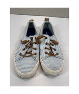 Sperry Shoes Womens Crest Vibe Sneakers White Blue Casual Size 6.5 - $465.54 MXN