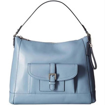 Coach Charlie Shoulder Purse Luxury Leather Hobo Handbag Cornflower Blue... - £249.11 GBP