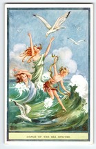 Fairies Postcard Fairy Dance Of The Sea Sprites Gull Rene Cloke Valentine &amp; Sons - £12.69 GBP