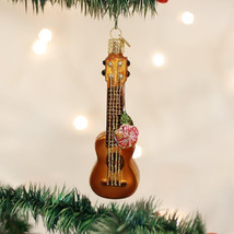 Old World Christmas Ukulele Glass Musical Instrument Christmas Ornament 38040 - £15.13 GBP