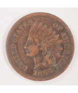1864 &quot; L &quot; 1C Indien Cents, Fin État, VF En Usure, Épais + Transparent L... - €163,18 EUR