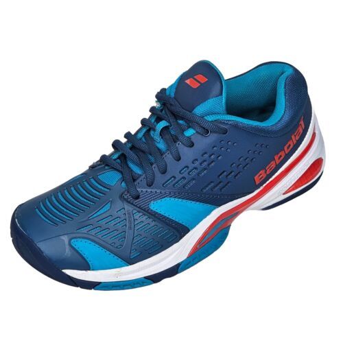 Babolat Kompressor Men 8.5 Court Shoes Blue Tennis Pickleball Raquetball 30S1506 - $49.49