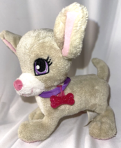 Barbie Stuffed Plush Animal Chihuahua BE-034 2009 Mattel Inc. Beige Pink... - $9.85