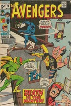 Avengers #74 ORIGINAL Vintage 1970 Marvel Comics Black Panther Vision - £23.73 GBP