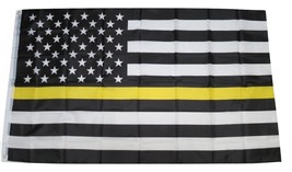 TRADE USA Premium Store Thin Yellow Line Flag 3x5 Tow Truck Driver Opera... - $4.88