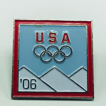 United States Olympics Usa Us Pin Pinback 2006 Aminco 36 Usc 220506 Winter Red - £7.87 GBP