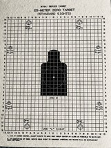 Official DOD 25 Meter Zeroing,  M16A1 series target, 2-Sided Target (Lot... - $10.69