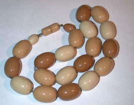Vintage old Big Plastic Beads Necklace bakelite lucite? - £12.85 GBP