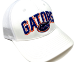 UNIVERSITY OF FLORIDA GATORS WHITE MESH TRUCKER ADJUSTABLE SNAPBACK HAT ... - $16.10