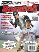 Derek Jeter unsigned New York Yankees Athlon Sports 2011 MLB Baseball Preview Ma - £7.96 GBP