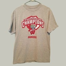 Wisconsin Badgers Shirt Mens Medium 2017 Champions Cotton Bowl  289c Authentic - £10.70 GBP