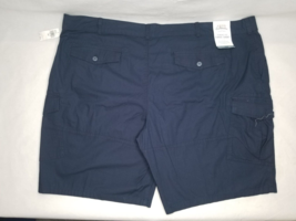 Men&#39;s Izod Saltwater Pigment Dye Cargo Shorts Size 54 Navy New With Tags CA3 - £20.92 GBP