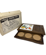 Vintage Cheeseboard Tray with Coasters - $39.08 CAD