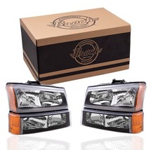 4pc. Headlight &amp; Park/Signal Light Set For 2003-2006 Chevrolet Avalanche... - $58.41