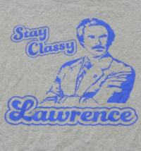 Stay Classy Lawrence Ron Swanson The Office Character T-Shirt Mens Mediu... - $16.84