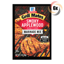 6x Packets McCormick Grill Mates Smoky Applewood Marinade Seasoning Mix | 1oz - £16.48 GBP