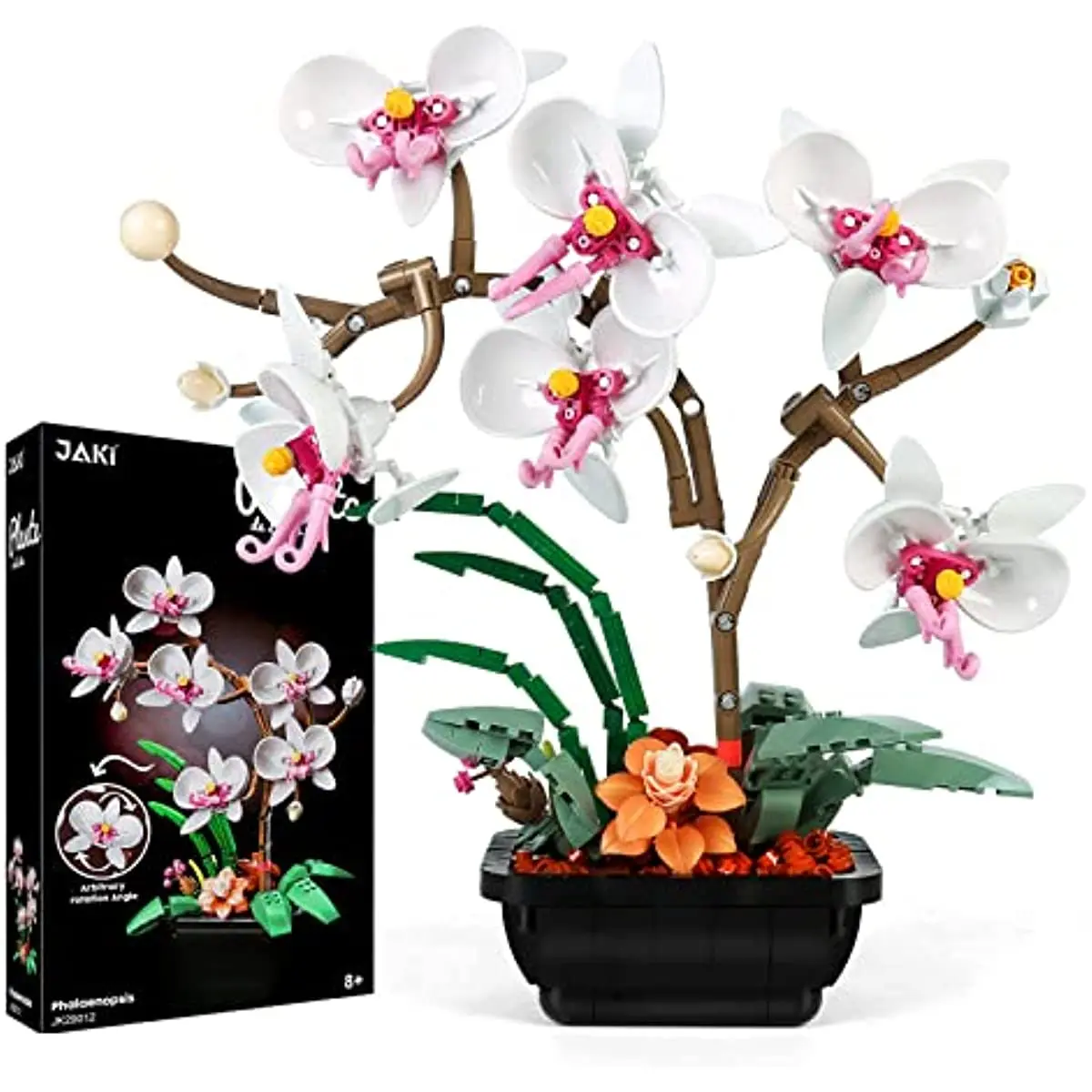 Flowers Orchid Building blocks Kit bonsai Botanical home Decor Home Office - £26.88 GBP+