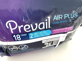 Prevail Air Plus Daily Brief - Size 2 - Breathability - Ultimate Absorbe... - £14.36 GBP