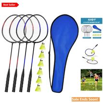 Badminton Rackets Set of 4 for Kids and Adults Outdoor Sports Equipment - $60.34