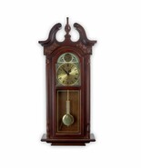 Bedford Clock Collection 38 Inch Chiming Pendulum Wall Clock in Cherry O... - $211.83 CAD