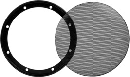 Speaker Grill - 6-1/2&quot;  Steel Mesh with Plastic Mounting Ring  - 2-Piece - £11.69 GBP