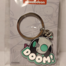 Invader Zim Gir DOOM Keychain Official Nickelodeon Collectible Metal Keyring - £12.86 GBP