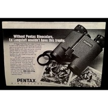 Pentax Binoculars Print Ad Vintage 1982 Hunting Ed Longstaff Buck Dear A... - £7.82 GBP
