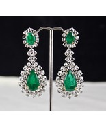 Natural Zambian Emerald Rose Cut Diamond Ladies Fine 18K Gold Important ... - £24,680.11 GBP