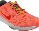 NIKE ZOOM FIT WOMEN&#39;S BRIGHT CRIMSON/LAVA GLOW TRAINING SHOES SZ 8, 7046... - £47.06 GBP