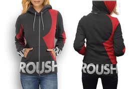 Mustang Roush Hoodie_005 Womens Graphic Zipper Hooded Hoodie - £27.42 GBP+