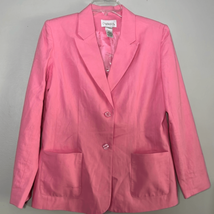 Chadwicks linen blend pink blazer size 8 - $24.50