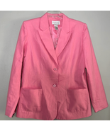 Chadwicks linen blend pink blazer size 8 - $456.48 MXN