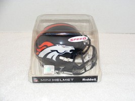 Nib 2013-2015 Riddell Nfl Speed Denver Broncos Mini Helmet - £23.50 GBP