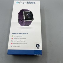Fitbit Blaze Smart Fitness Watch Large plum purple all day activity heart rate  - £58.81 GBP