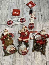 Lot of 5 2006 Coca-Cola Kurt Adler Christmas Ornaments 75th Anniversary Resin - £35.63 GBP