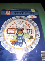 Vintage Colortex Stanped Cross Stitch Kit Hug The Cook (new) #5709 1986 - £19.37 GBP