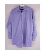 Stafford Essentials The Everday Shirt Fitted Lavendar Dress Shirt 16 1/2... - $19.39